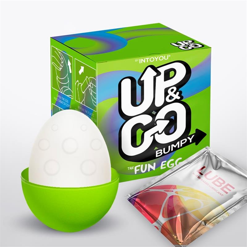 Up & Go Αυγό Αυνανισμού Up & Go Bumpy Πράσινο Με ουδέτερο άνοιγμα