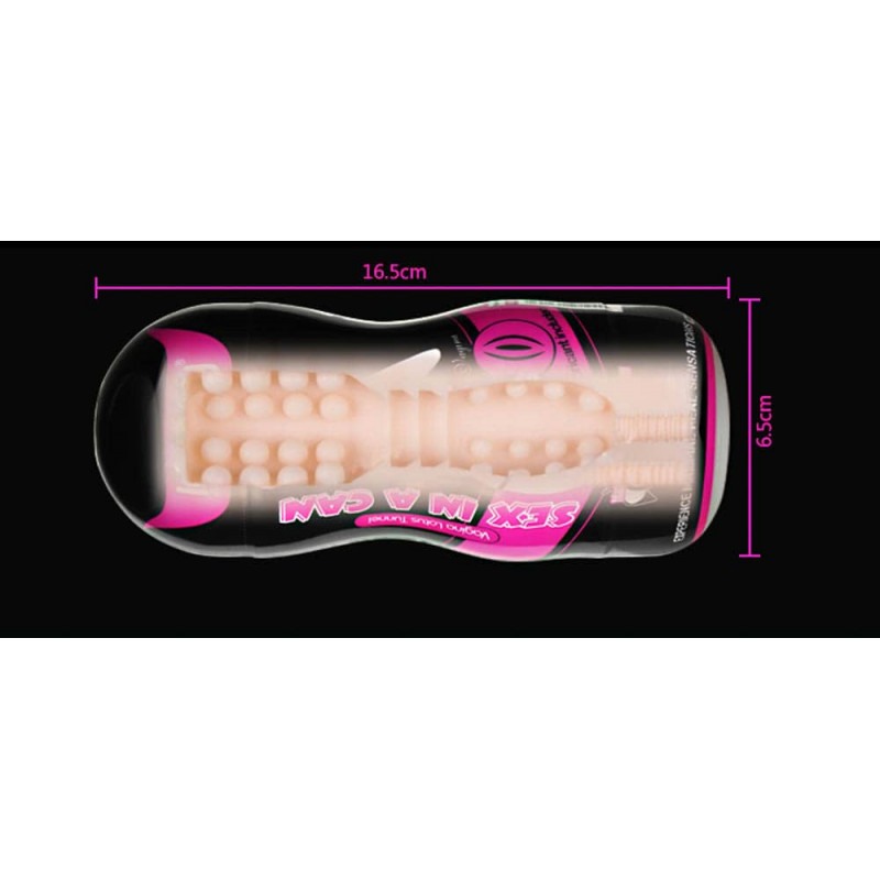 Lovetoy Αυνανιστήρι Αιδοίο Με Δόνηση Lovetoy Sex In A Can 1 Μπεζ Αυνανιστήρια με δόνηση