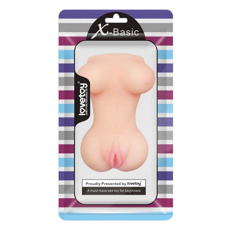Vagina Stroker X-Basic Pocket Pussy 1Nude Lovetoy Vagina Stroker X-Basic Pocket Pussy 1Nude With vagina opening