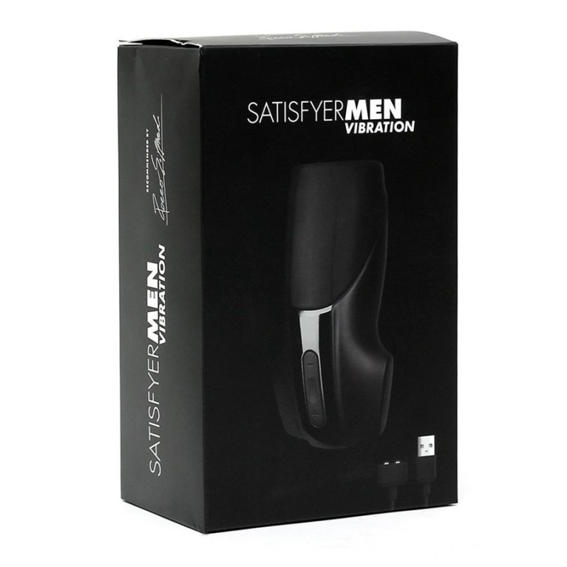 Satisfyer Αυνανιστήρι Με Δόνηση Satisfyer Men Vibration Μαύρο Αυνανιστήρια με δόνηση