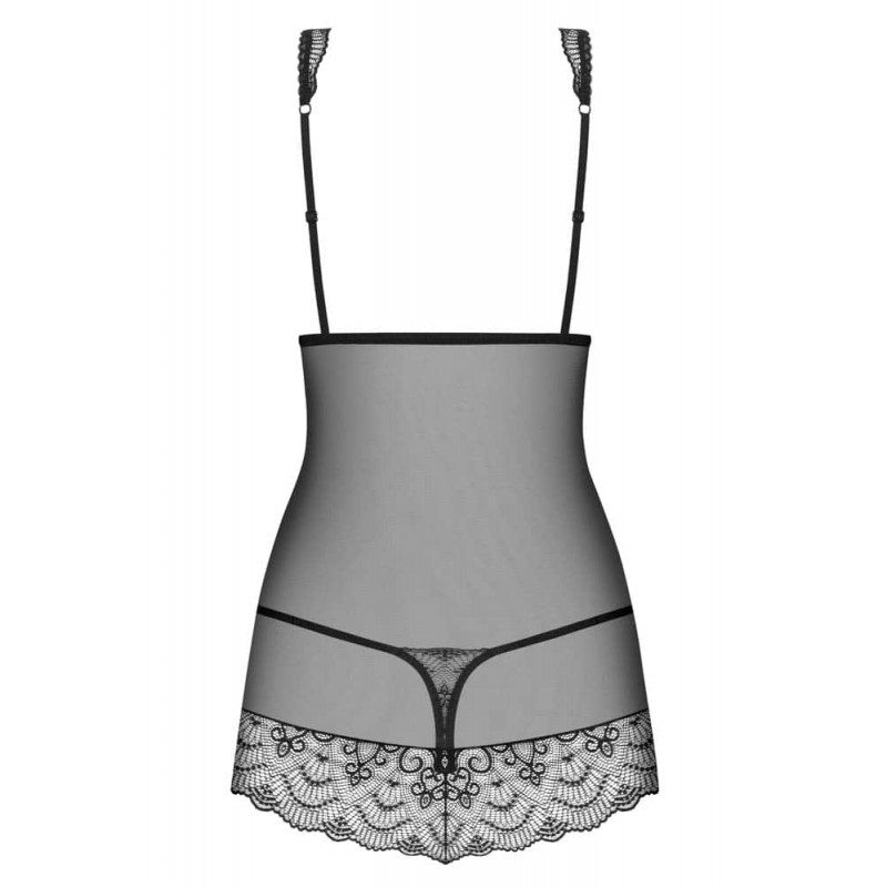 Obsessive Babydoll & Στρινγκ Obsessive Firella Μαύρο Babydolls