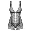 Obsessive Babydoll & Στρινγκ Obsessive Firella Μαύρο Babydolls