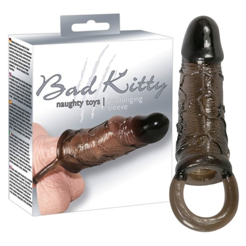 Προέκταση Πέους με Δαχτυλίδι Bad Kitty Μαύρη Bad Kitty Προέκταση Πέους με Δαχτυλίδι Bad Kitty Μαύρη Προεκτάσεις Πέους
