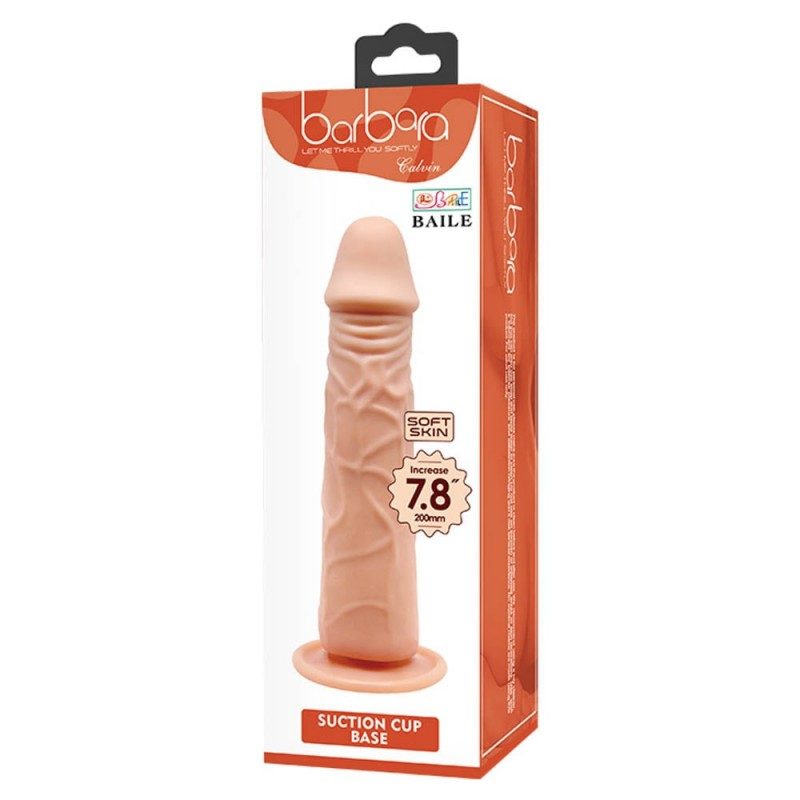 Baile Ρεαλιστικό Dildo Barbara Calvin 20cm Μπεζ Ρεαλιστικά