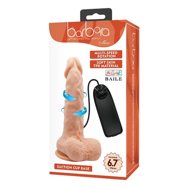 Baile Realistic Vibrator Baile Max Multispeed 17cm Nude Realistic