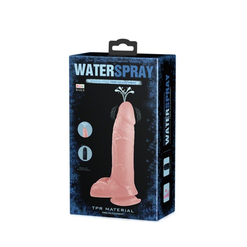 Ρεαλιστικός Δονητής Baile Water Spray 18cm Μπεζ Baile Ρεαλιστικός Δονητής Baile Water Spray 18cm Μπεζ Ρεαλιστικοί