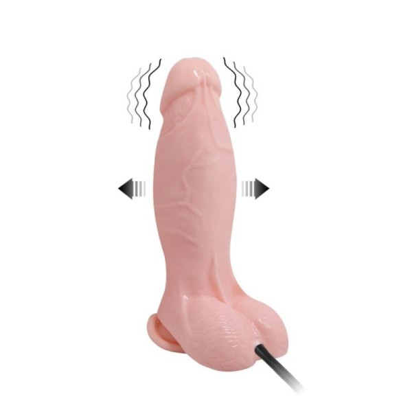 Realistic Vibrator Baile Inflatable 18.8cm Nude
