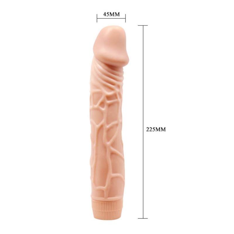 Baile Realistic Vibrator Barbara Bob Multi-Speed 22.5cm Nude Realistic