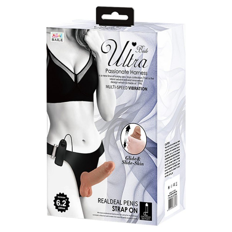 Baile Ultra Passionate Vibrating Harness 6 Baile Nude Womens Strap-On