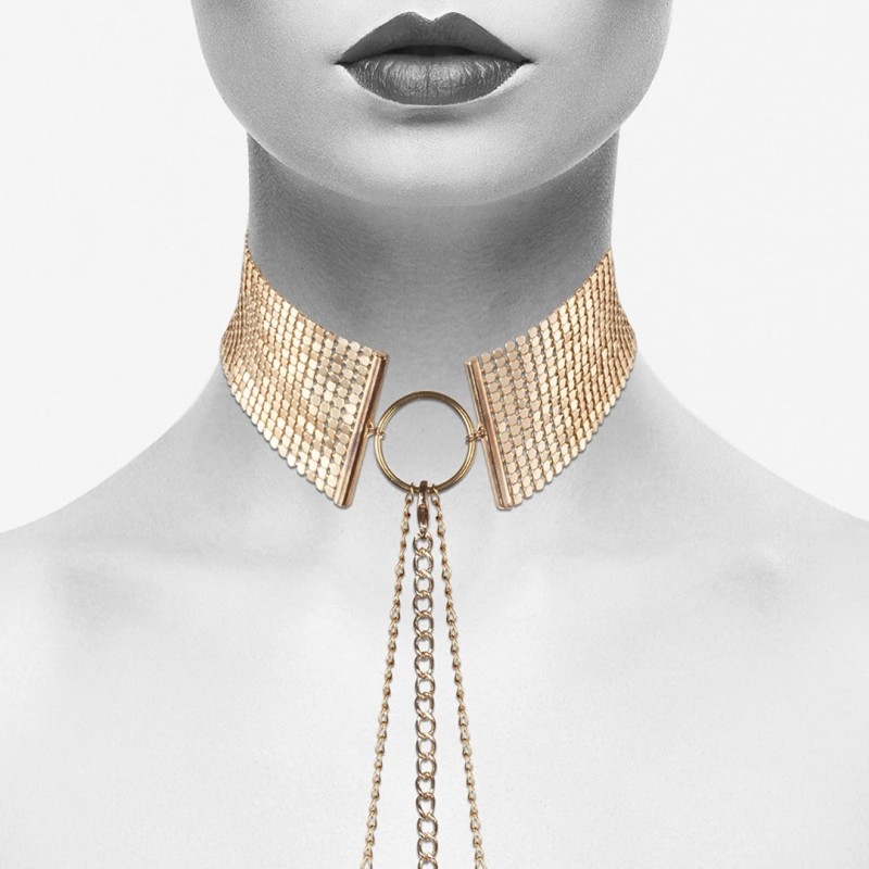 Bijoux Indiscrets Κολάρο Bijoux Indiscrets Désir Métallique Χρυσαφί Chokers & Στέκες