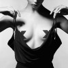 Bijoux Indiscrets Αυτοκόλλητα Θηλών Bijoux Indiscrets Flash Cross Μαύρα Διακοσμητικά Θηλών