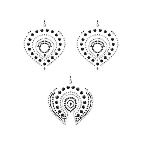 Skin Jewelry Bijoux Indiscrets Flamboyant Black/Silver Skin Jewelry Bijoux Indiscrets Flamboyant Black/Silver