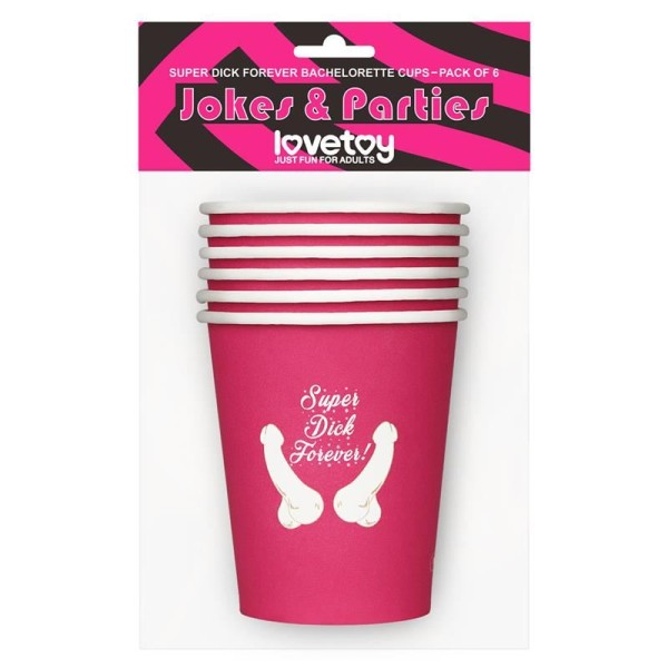 Χάρτινα Ποτήρια Lovetoy Paper Cups 6τμχ