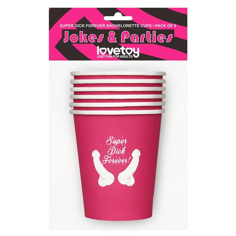 Lovetoy Paper Cups Lovetoy Pack of 6 Party Gags