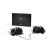 Bijoux Indiscrets Χειροπέδες Frou Frou Organza Bijoux Indiscrets Μαύρες Υφασμάτινες χειροπέδες