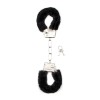 Shots Toys Furry Handcuffs Shots Black Metal handcuffs