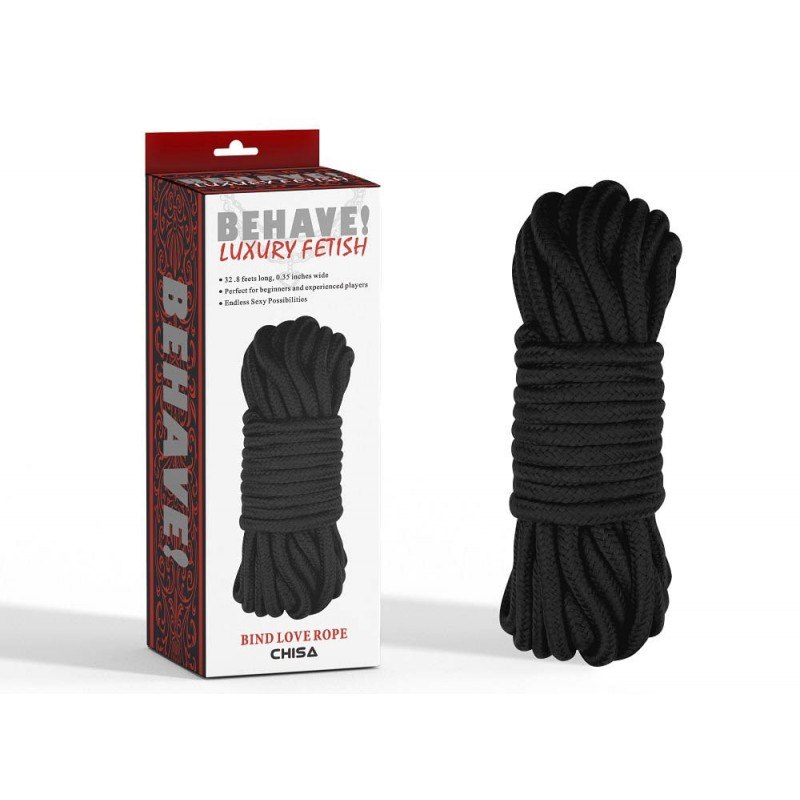Chisa Bind Love Rope Chisa 10m Black Restraints