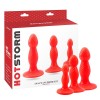 Butt Plug Set Chisa Anal Wave Probe Red Chisa Butt Plug Set Chisa Anal Wave Probe Red Non-Vibrating butt plugs