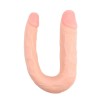 Chisa Διπλό Dildo Chisa Her-Her Overlap 3 17cm Μπεζ Διπλά