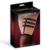 Cinderella Garter Cinderella with 3 Straps Black Garters & Garter Belts