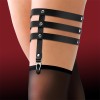 Cinderella Garter Cinderella with 3 Straps Black Garters & Garter Belts