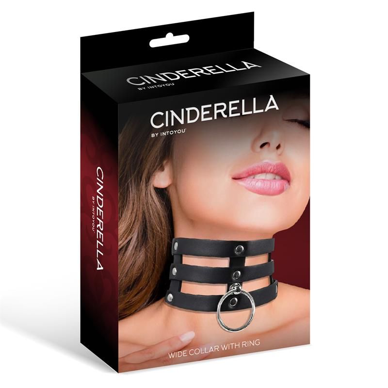 Cinderella Wide Collar Cinderella with Ring Black Collars