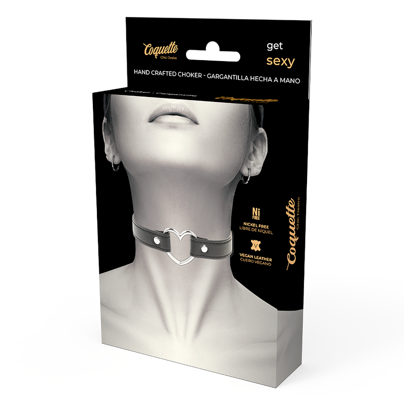 Coquette Κολάρο με Καρδιά Coquette Choker Μαύρο Κολάρα