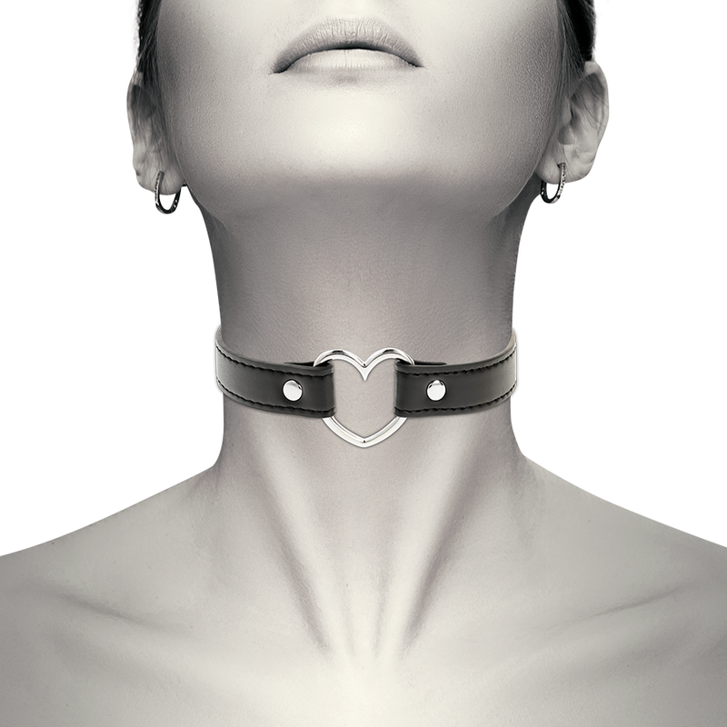 Coquette Κολάρο με Καρδιά Coquette Choker Μαύρο Κολάρα