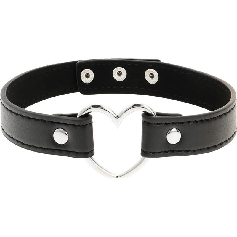 Coquette Κολάρο με Καρδιά Coquette Choker Μαύρο Κολάρα