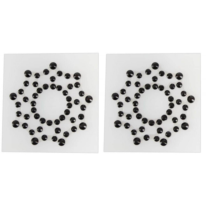 Cottelli Collection Nipple Stickers Cottelli Collection Black Nipple Covers