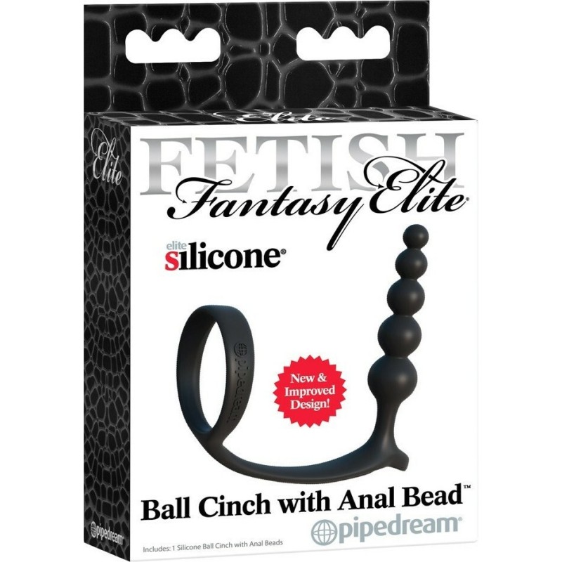 Anal Fantasy Δαχτυλίδι και Πρωκτικές Χάντρες Fetish Fantasy Elite Μαύρο Διέγερση Προστάτη
