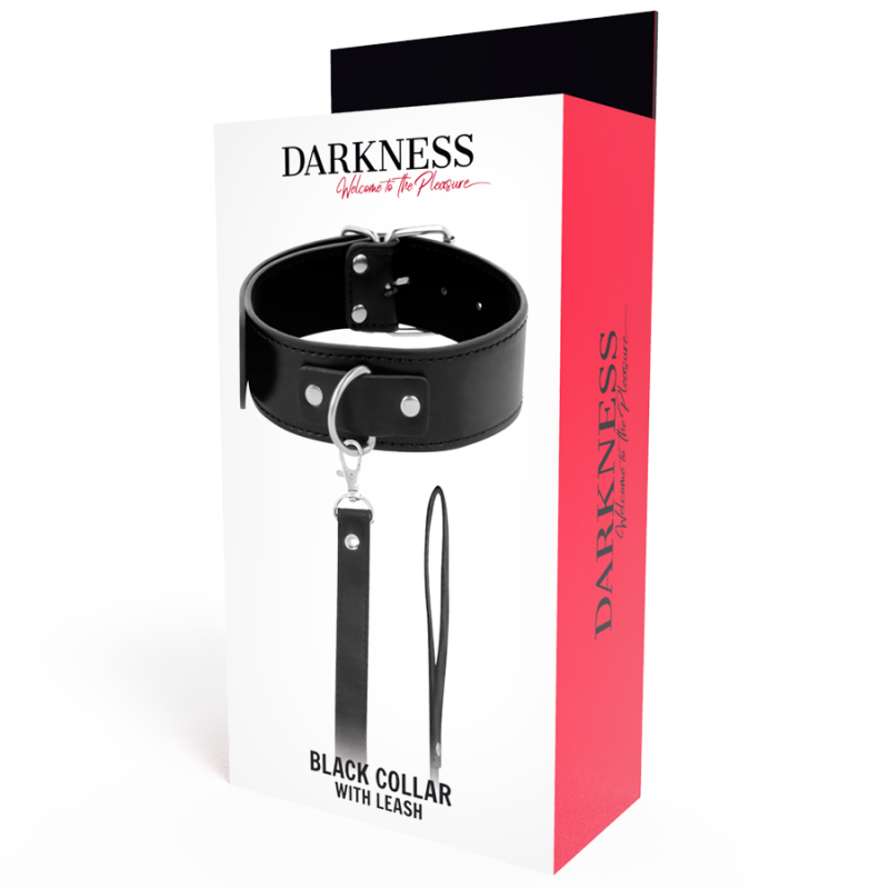 Darkness Κολάρο με Λουρί Darkness Padded Locking Posture Μαύρο Κολάρα