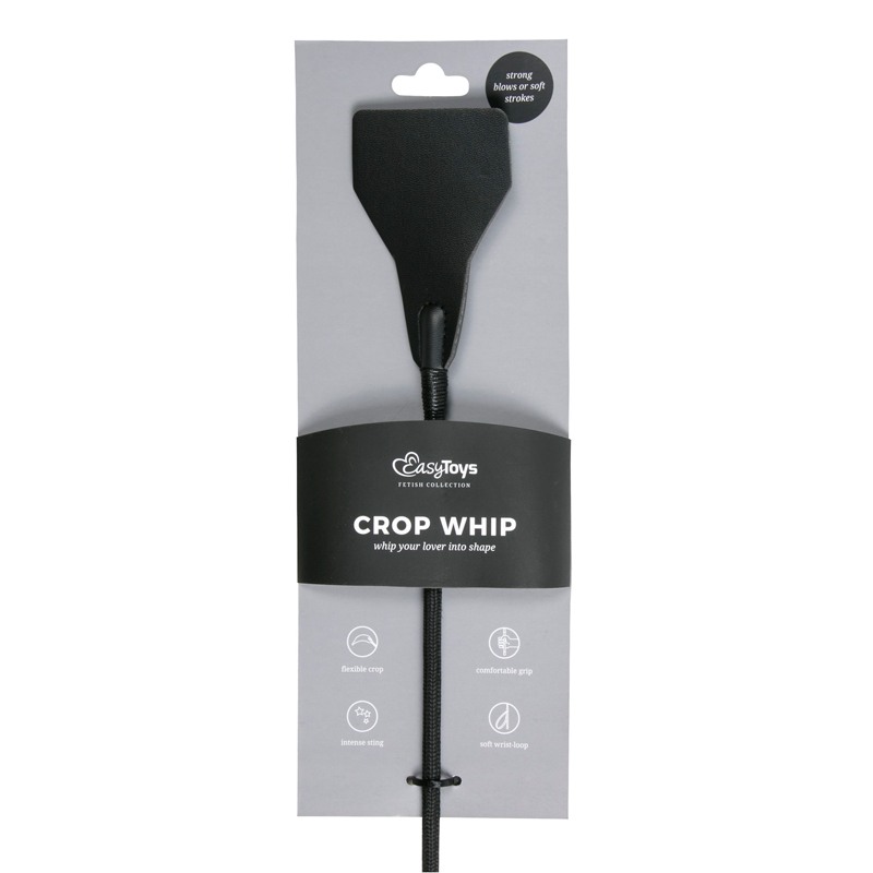 Easytoys – Fetish Collection Leather Whip Easytoys Black Floggers & Paddles
