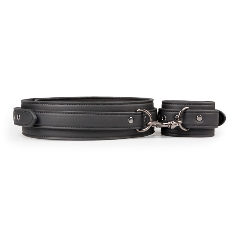 Easytoys – Fetish Collection Thigh & Wrist Cuff Set Easytoys Black Restraints