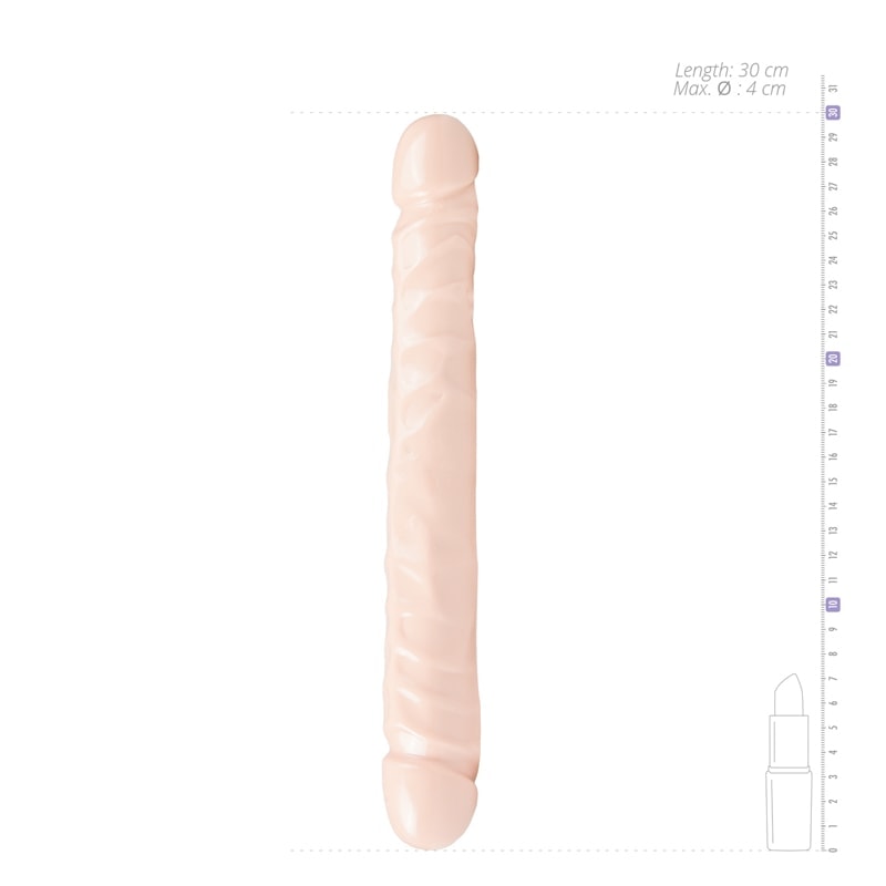 Διπλό Dildo Doc Johnson Jr. Veined Double Header 30cm Μπεζ Doc Johnson Διπλό Dildo Doc Johnson Jr. Veined Double Header 30cm Μπεζ Διπλά