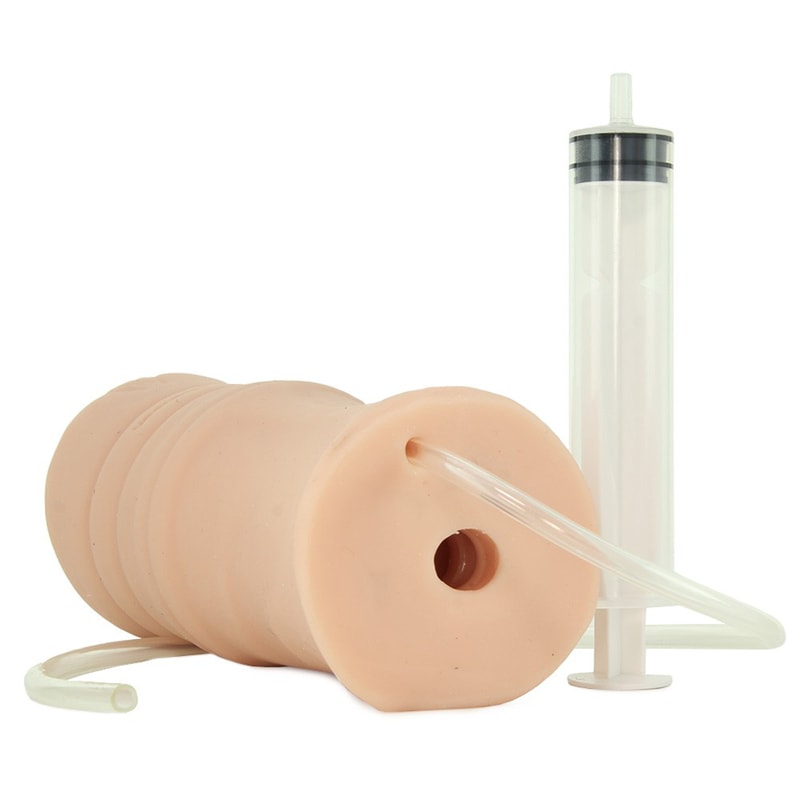 Doc Johnson Vagina Stroker Doc Johnson Squirt It Vanilla Nude With vagina opening