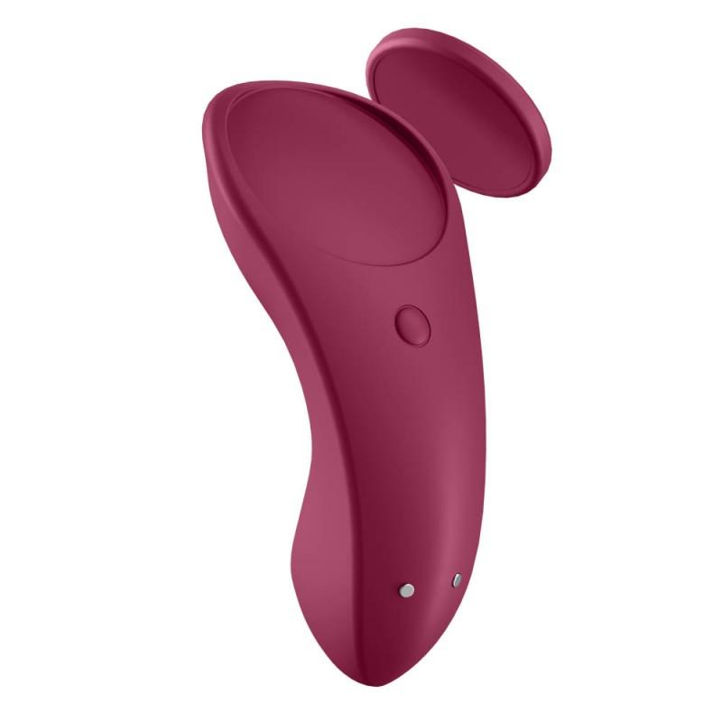 Satisfyer Underwear Vibrator Satisfyer Sexy Secret Wine Red Panty Vibrators