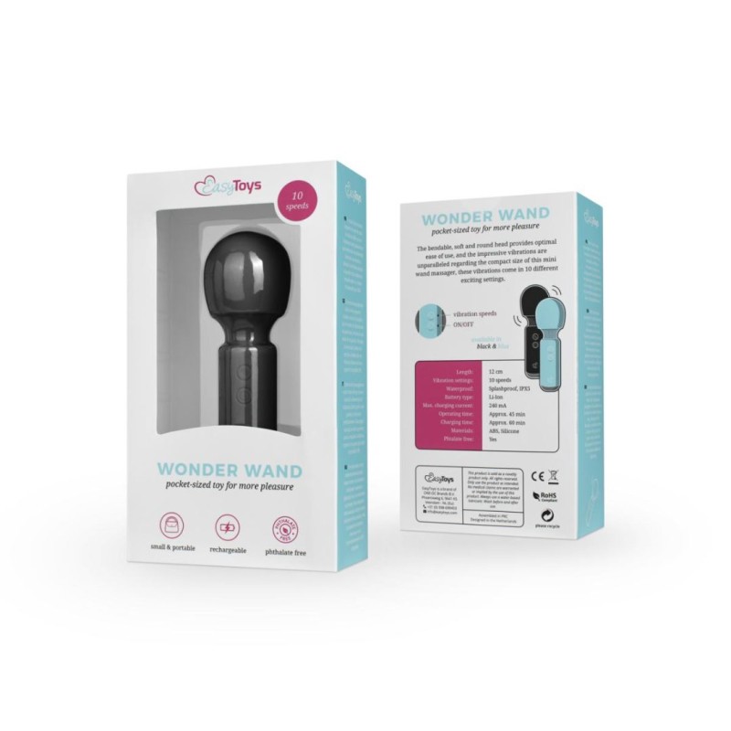 Easytoys – The Mini Vibe Collection Δονητής Wand Mini Easytoys Mini Vibe Μαύρος Wand