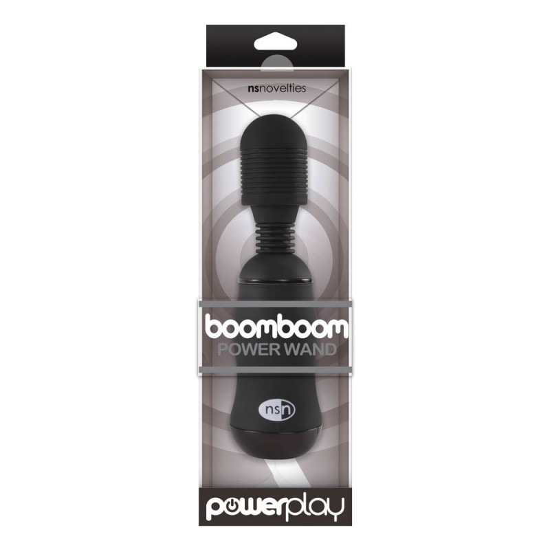 Δονητής Wand Nsnovelties PowerPlay BoomBoom Μαύρος NS Novelties Δονητής Wand Nsnovelties PowerPlay BoomBoom Μαύρος Wand