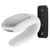 Δονητής Ζευγαριών Satisfyer Double Fun Λευκός Satisfyer Δονητής Ζευγαριών Satisfyer Double Fun Λευκός Για Ζευγάρια