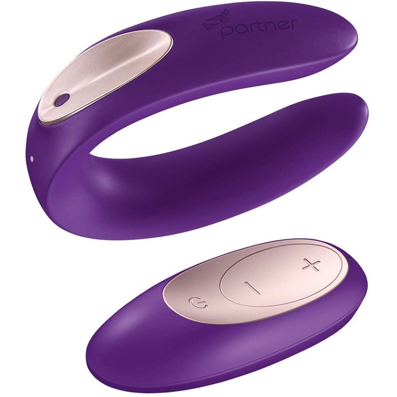 Satisfyer Couples Vibrator Satisfyer Partner Plus Remote Purple For Couples