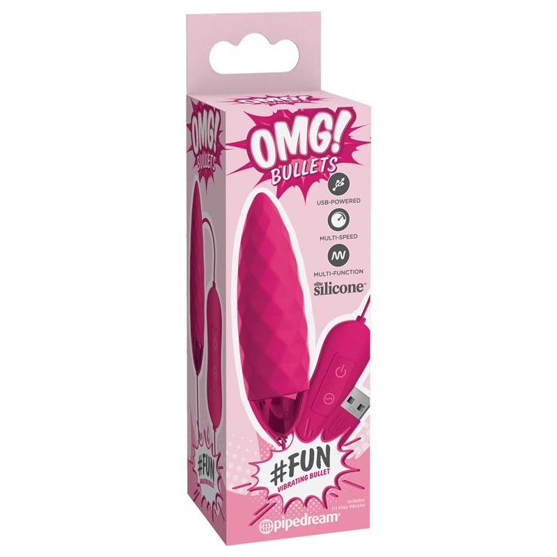 Pipedream Δονούμενο Αυγό Fun Vibrating Bullet Φούξια Δονούμενα Αυγά
