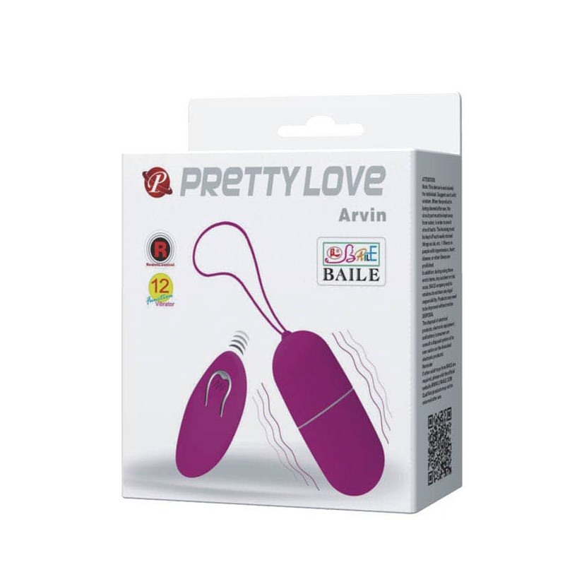 Δονούμενο Αυγό Pretty Love Arvin Μοβ Pretty Love Δονούμενο Αυγό Pretty Love Arvin Μοβ Δονούμενα Αυγά
