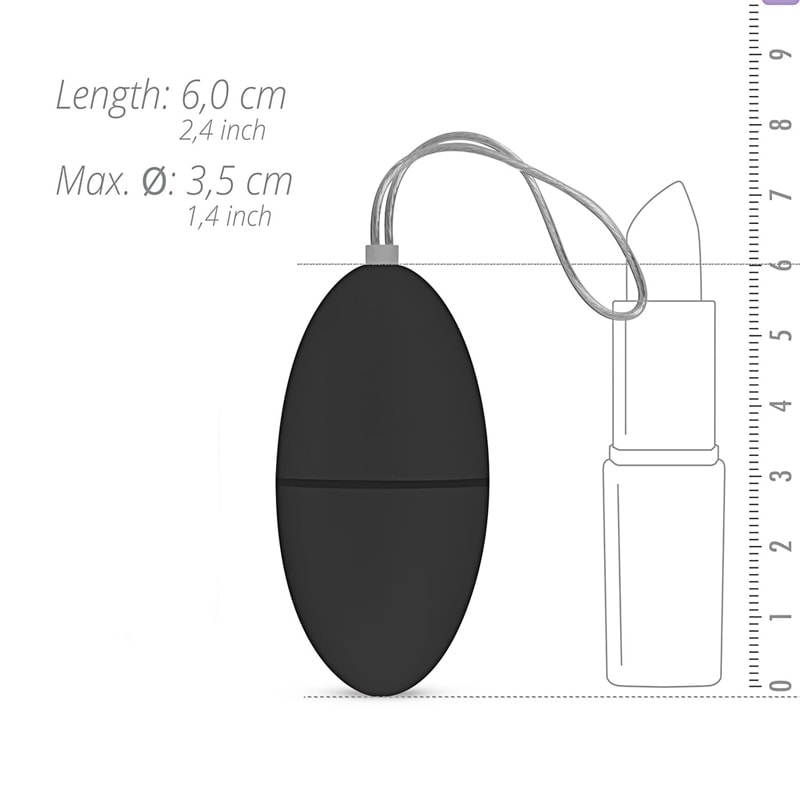 Easytoys – The Mini Vibe Collection Remote Control Vibrating Egg Easytoys Black Vibrating Eggs