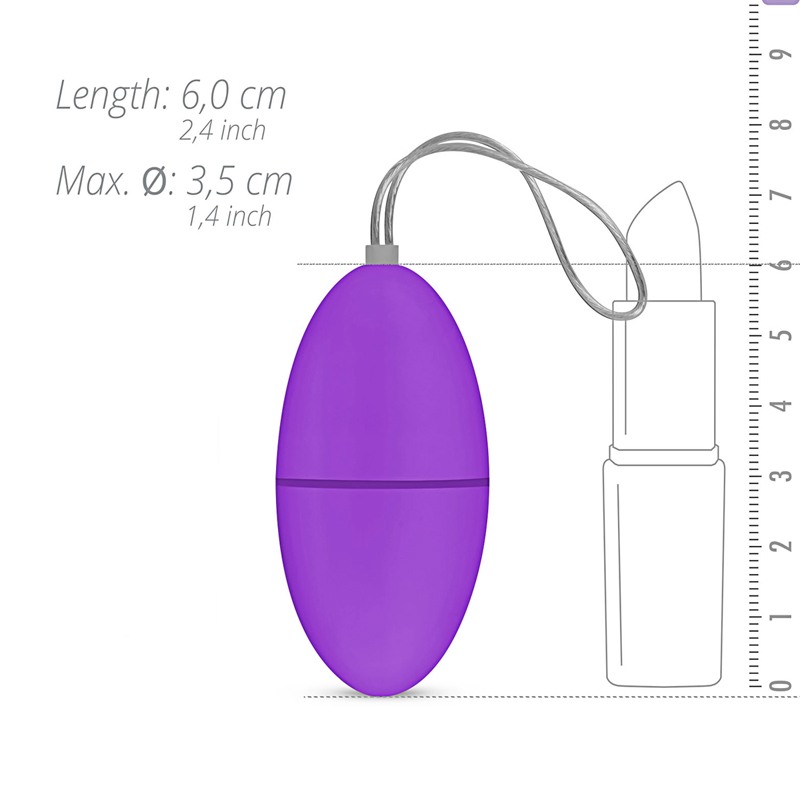 Easytoys – The Mini Vibe Collection Δονούμενο Αυγό με Τηλεκοντρόλ Easytoys Μοβ Δονούμενα Αυγά