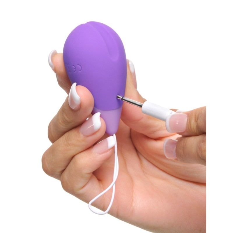 Fantasy For Her Δονούμενο Αυγό με Τηλεκοντρόλ Kegel Excite-Her Μοβ Sex Toys Για Ζευγάρια