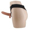 Baile Δονούμενο Διπλό Strap-on Ultra Passionate 7 Baile Μπεζ Γυναικεία Strap-On