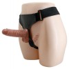 Baile Δονούμενο Διπλό Strap-on Ultra Passionate 7 Baile Μπεζ Γυναικεία Strap-On