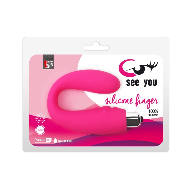 Dreamtoys Δονητής Δάχτυλου Dreamtoys See You Ροζ Κλειτοριδικά