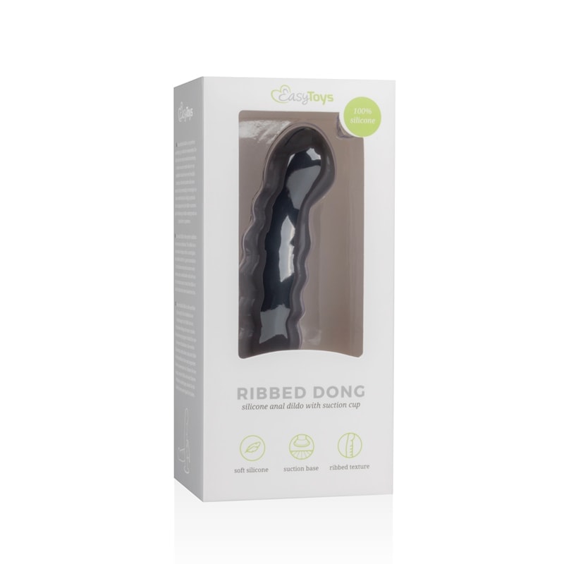 Easytoys – Anal Collection Πρωκτικό Dildo Με Βεντούζα Easytoys Silicone Suction Cup 14cm Μαύρο Dildos
